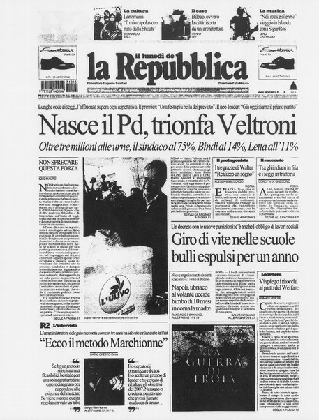 Il lunedì de La repubblica